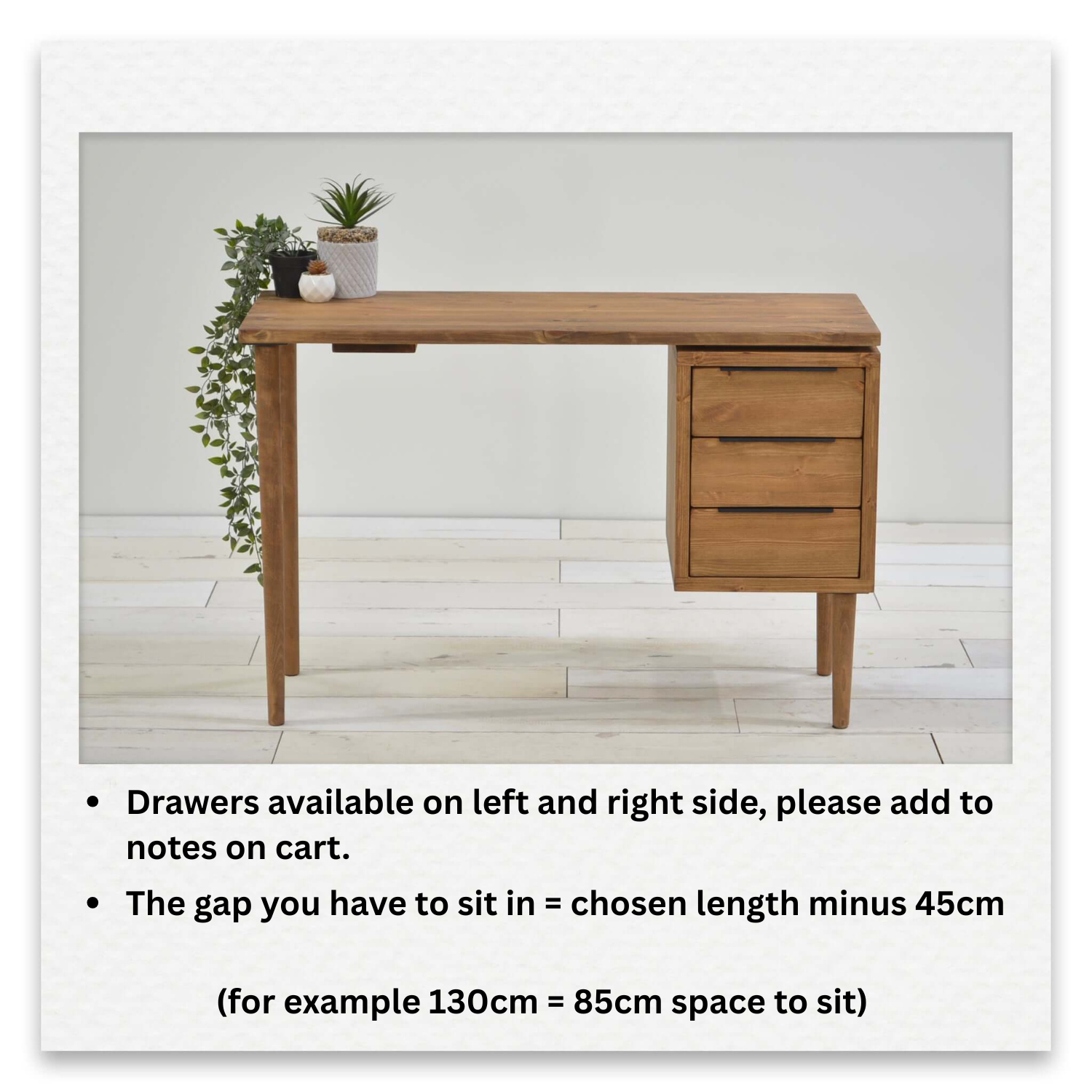 Mid - Century Executive Desk with Drawer Pedestal - Harvey