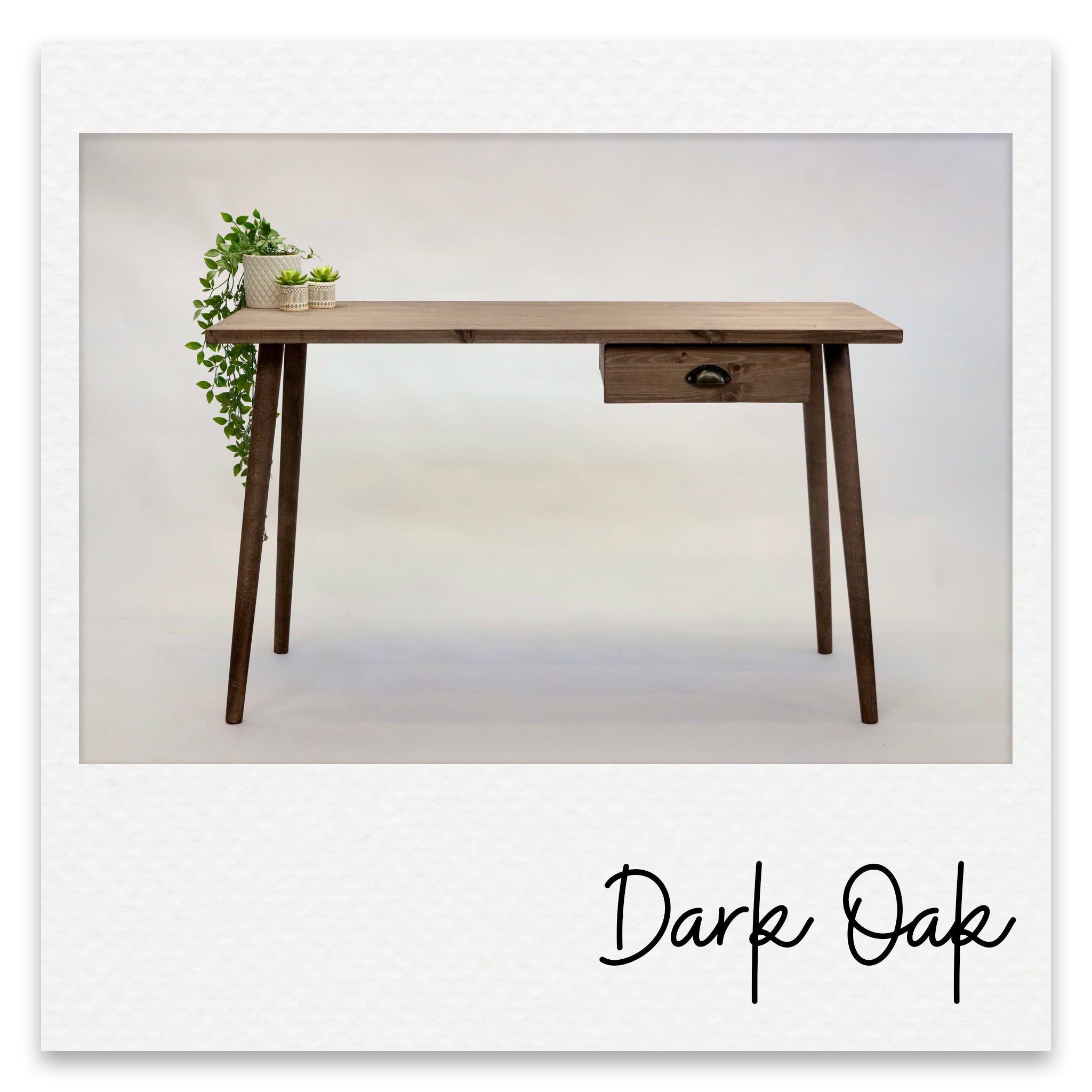 Vintage Wooden Desk With Compact Drawer - William