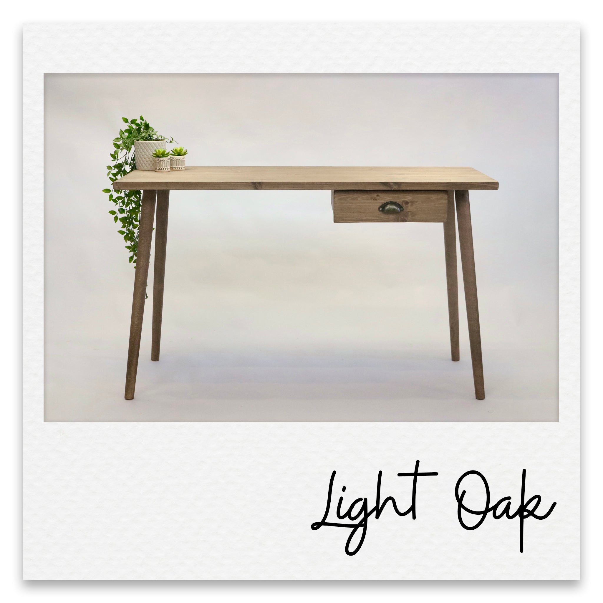Vintage Wooden Desk With Compact Drawer - William