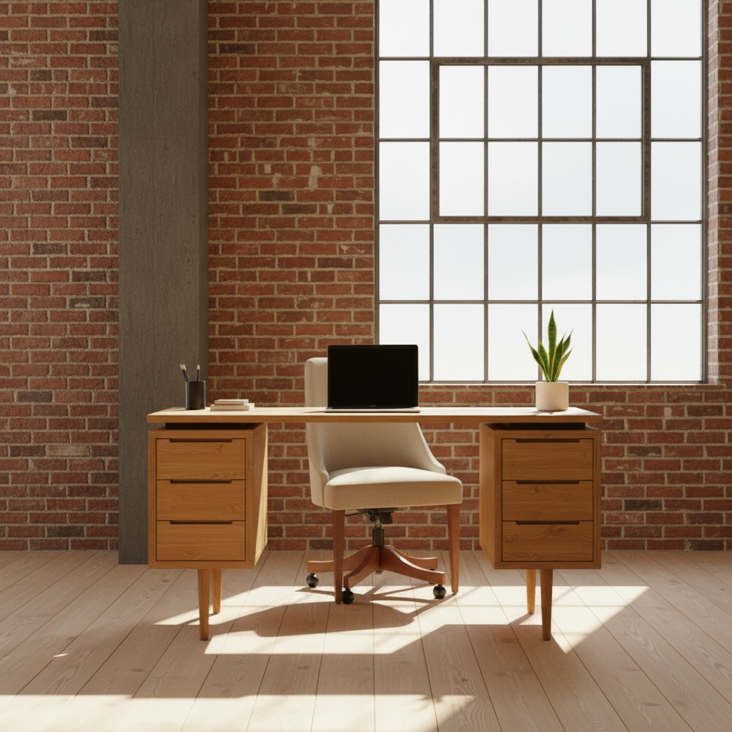 Margot desk - bright loft apartment lifestyle