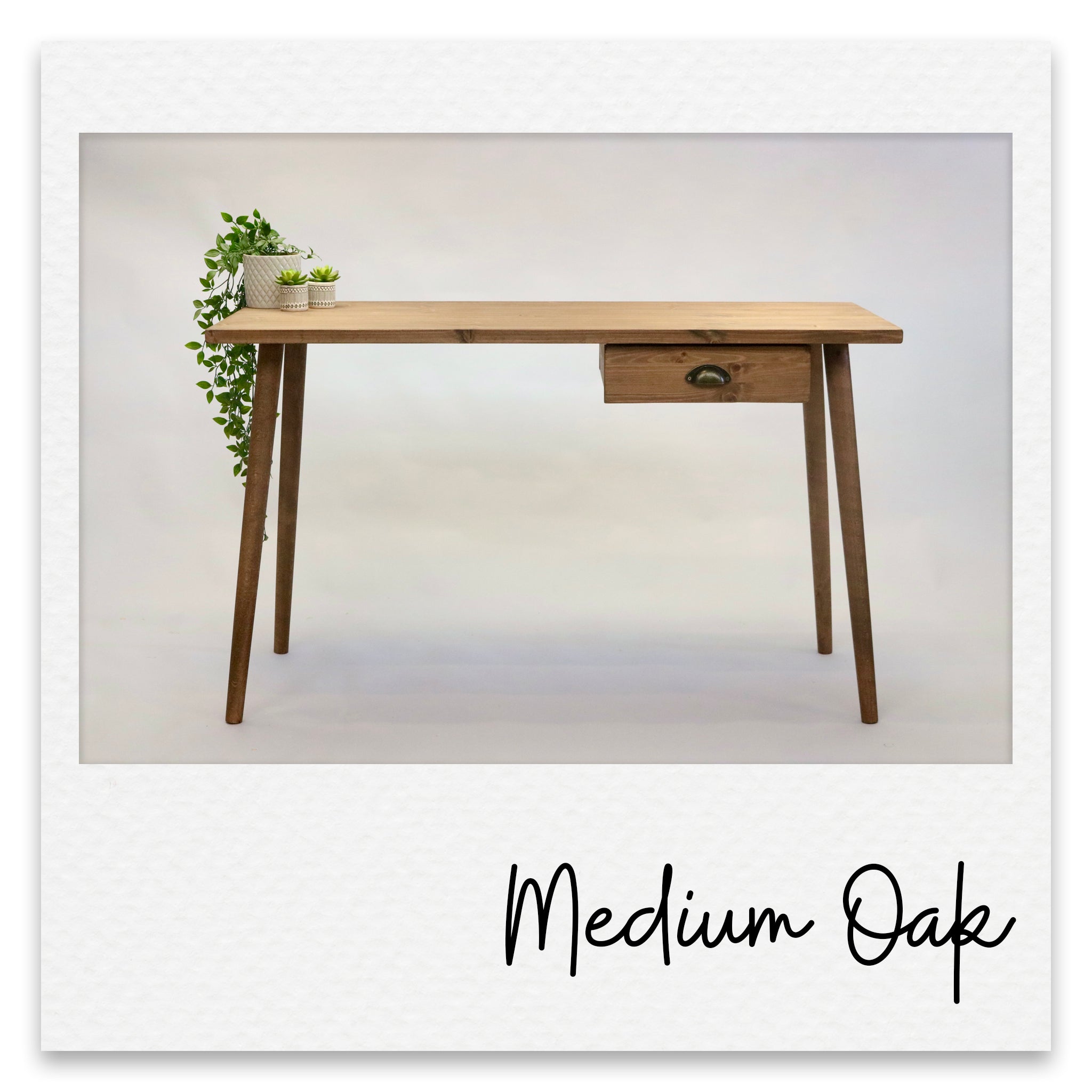 Vintage Wooden Desk With Compact Drawer - William