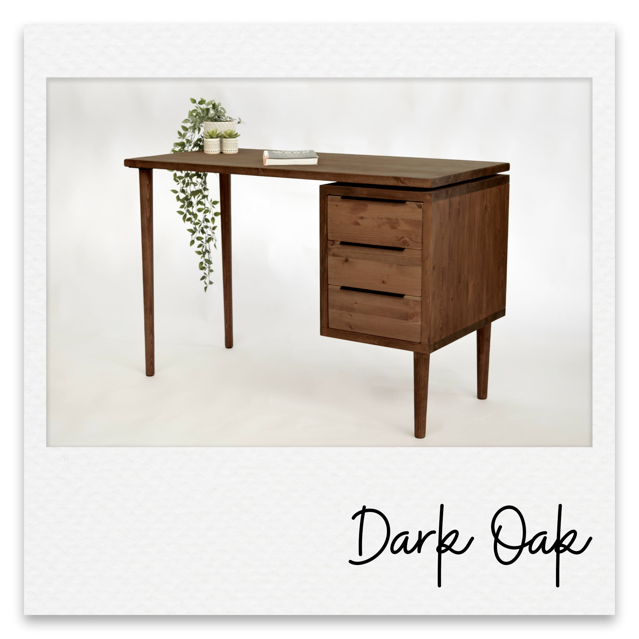 Mid - Century Executive Desk with Drawer Pedestal - Harvey