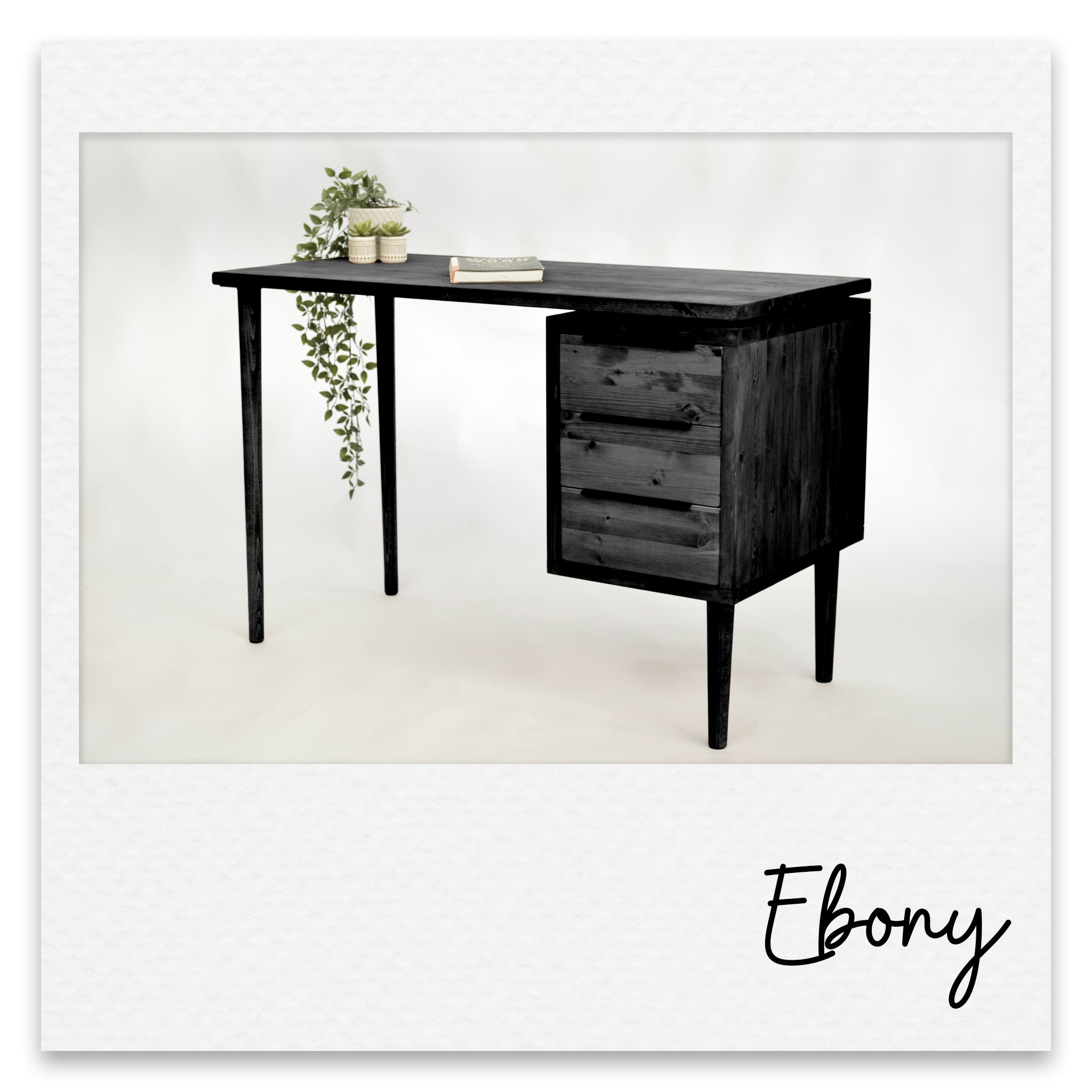 Mid - Century Executive Desk with Drawer Pedestal - Harvey