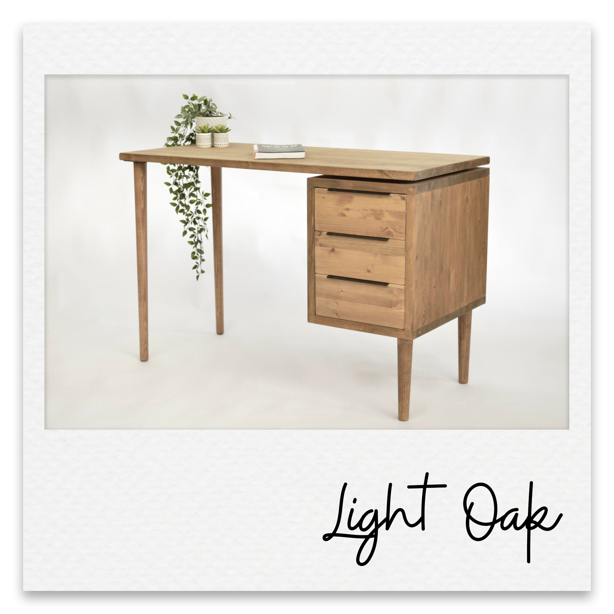 Mid - Century Executive Desk with Drawer Pedestal - Harvey