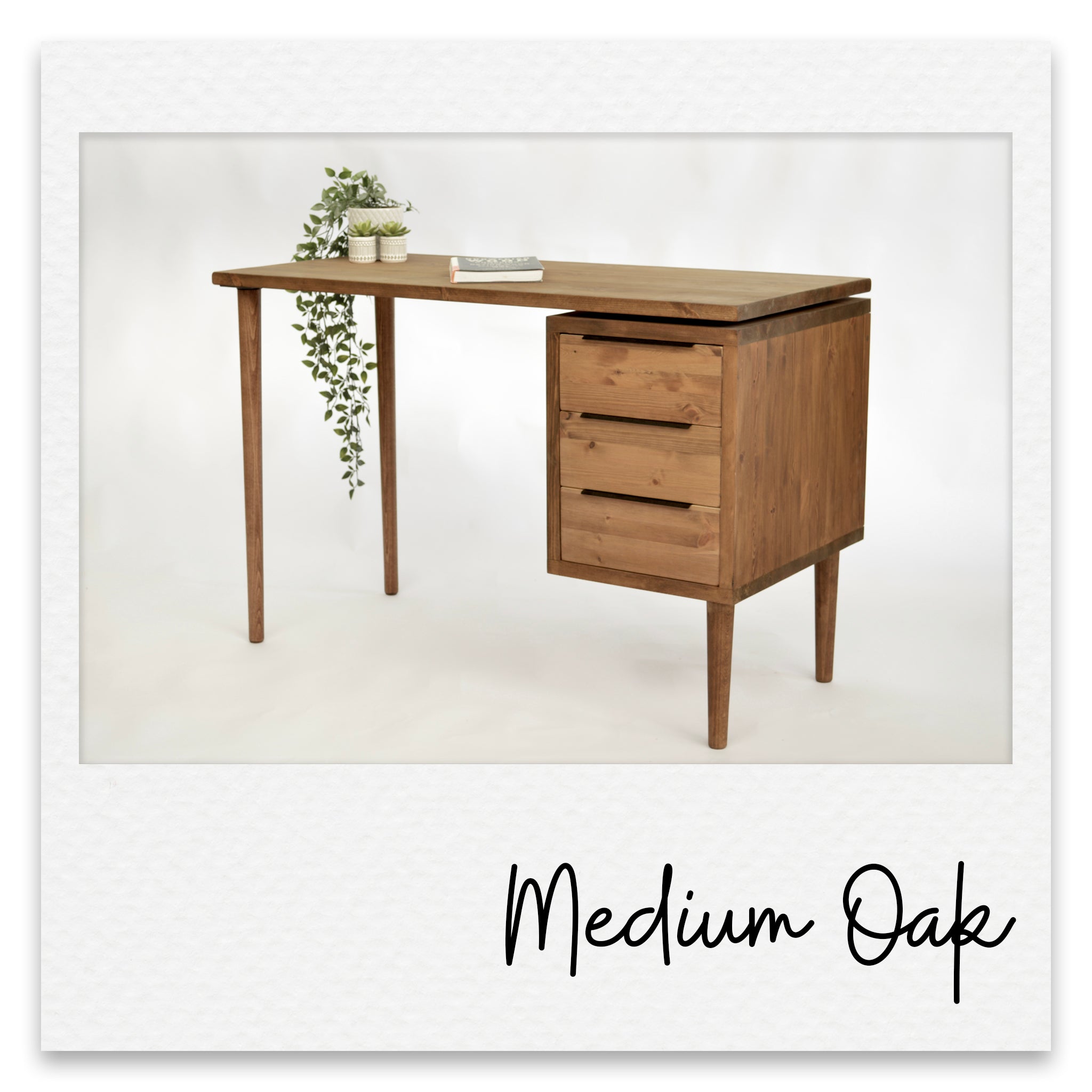 Mid - Century Executive Desk with Drawer Pedestal - Harvey