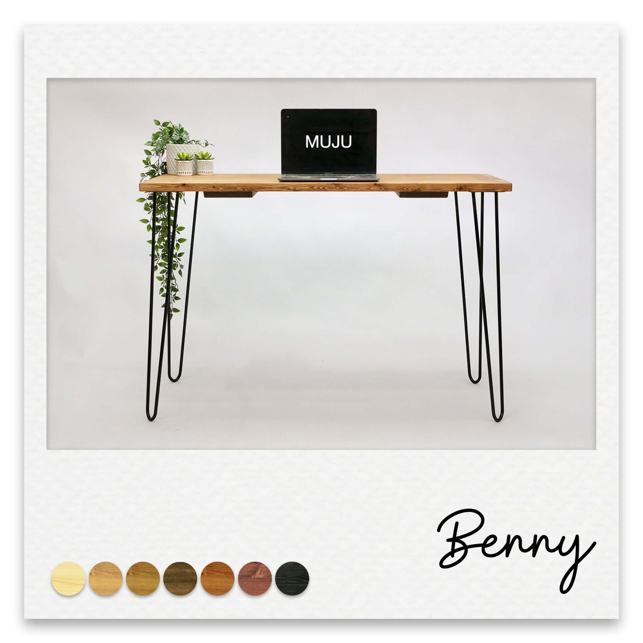 Versatile Simple Desk on Hairpin Legs