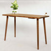 Simple Solid Wood Desk with Turned Wooden Legs