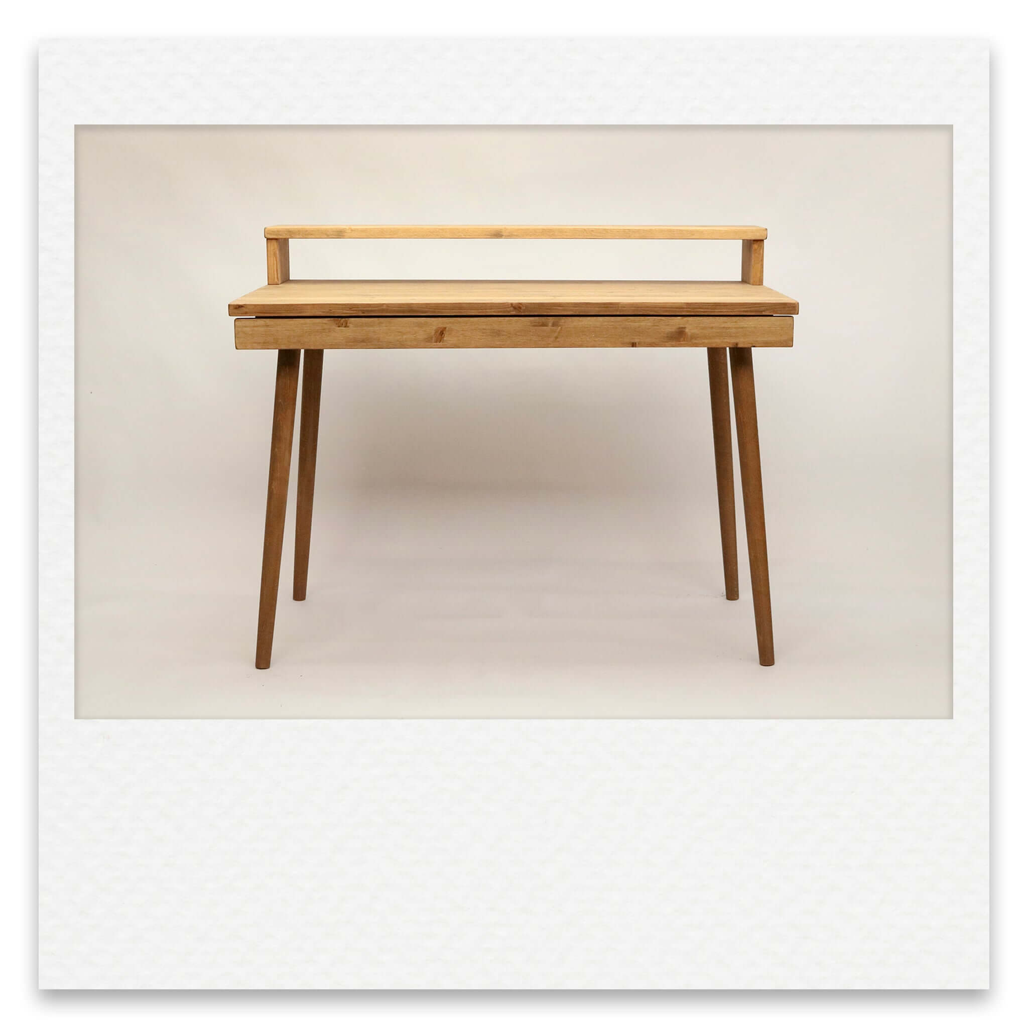 Work from Home Desk with Shallow Hidden Drawer
