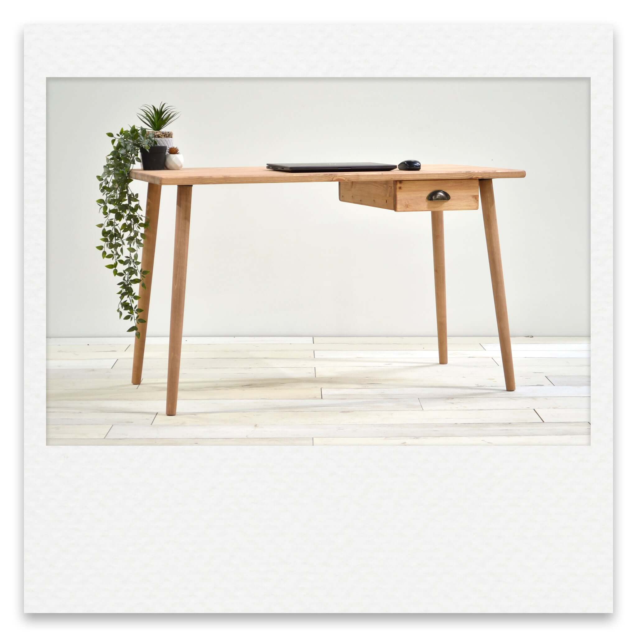 Vintage Desk With Compact Drawer