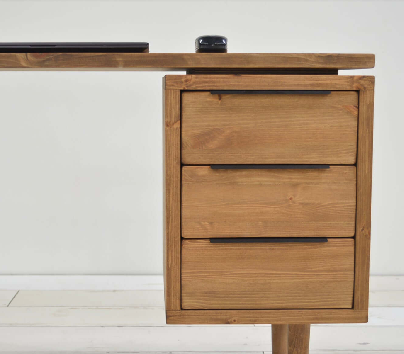 Mid - Century Executive Desk with Drawer Pedestal