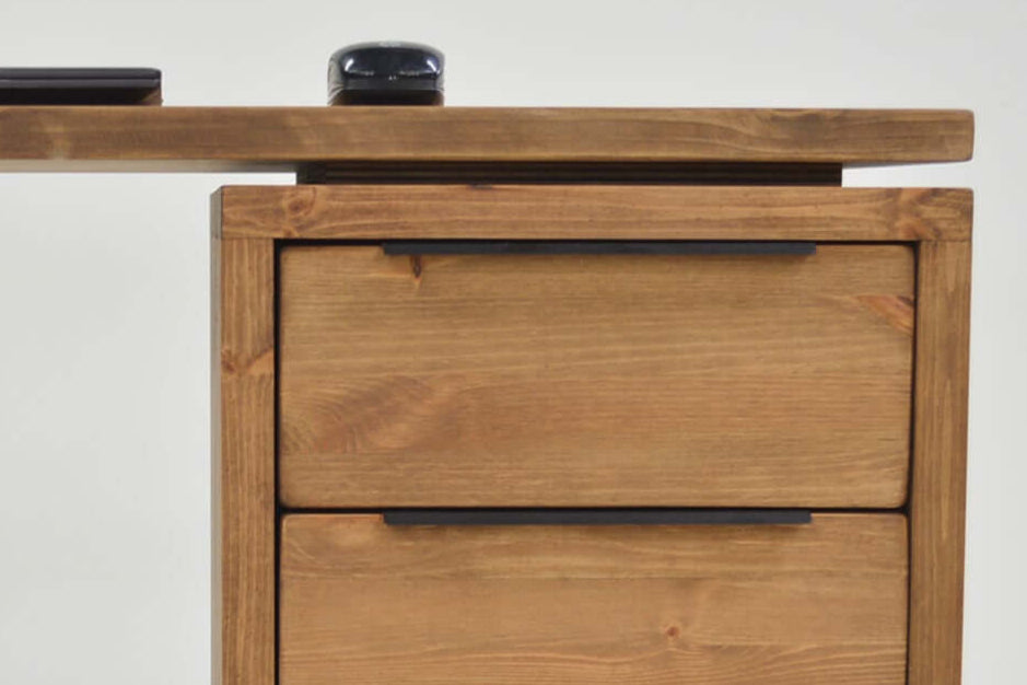 Mid - Century Executive Desk with Drawer Pedestal