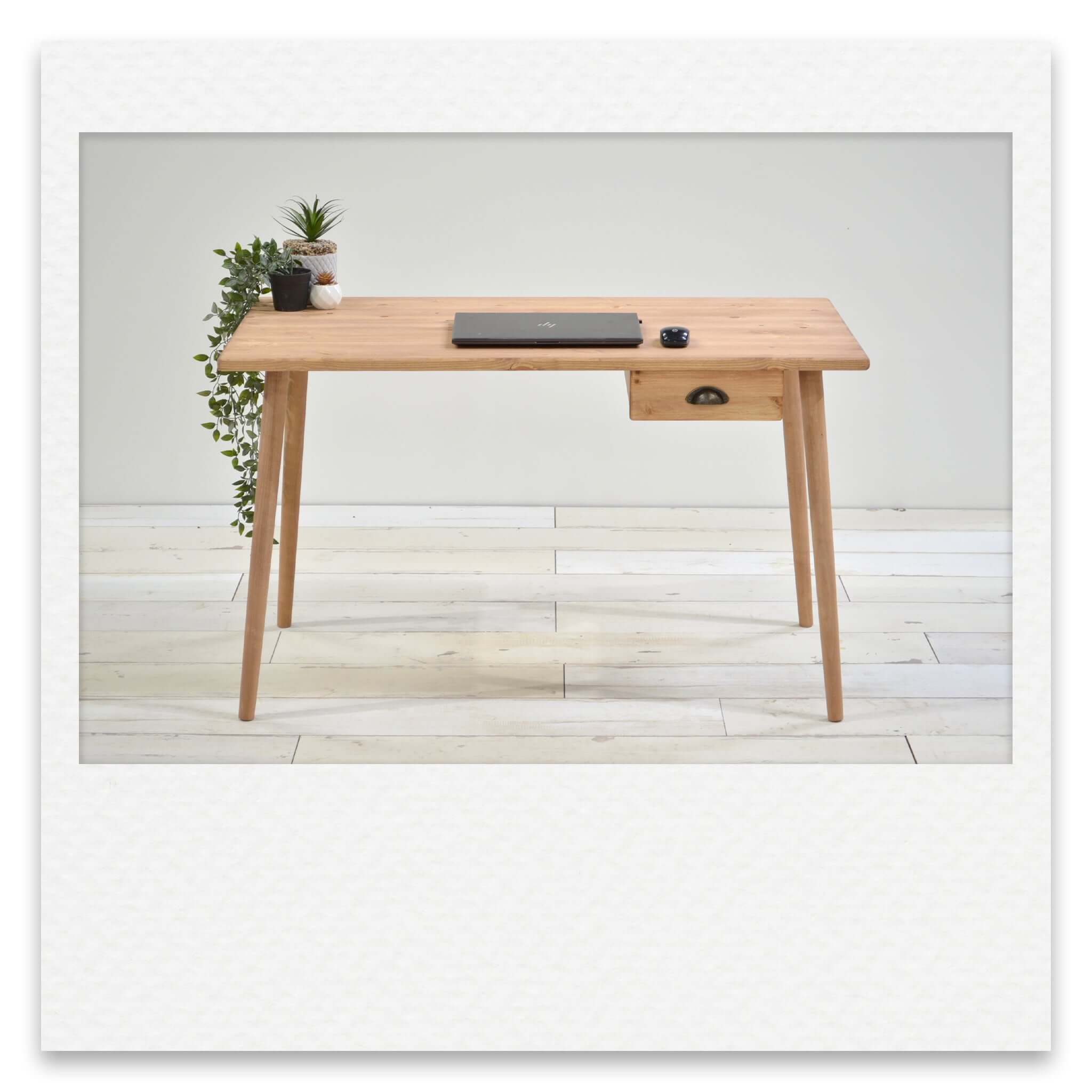 Vintage Desk With Compact Drawer