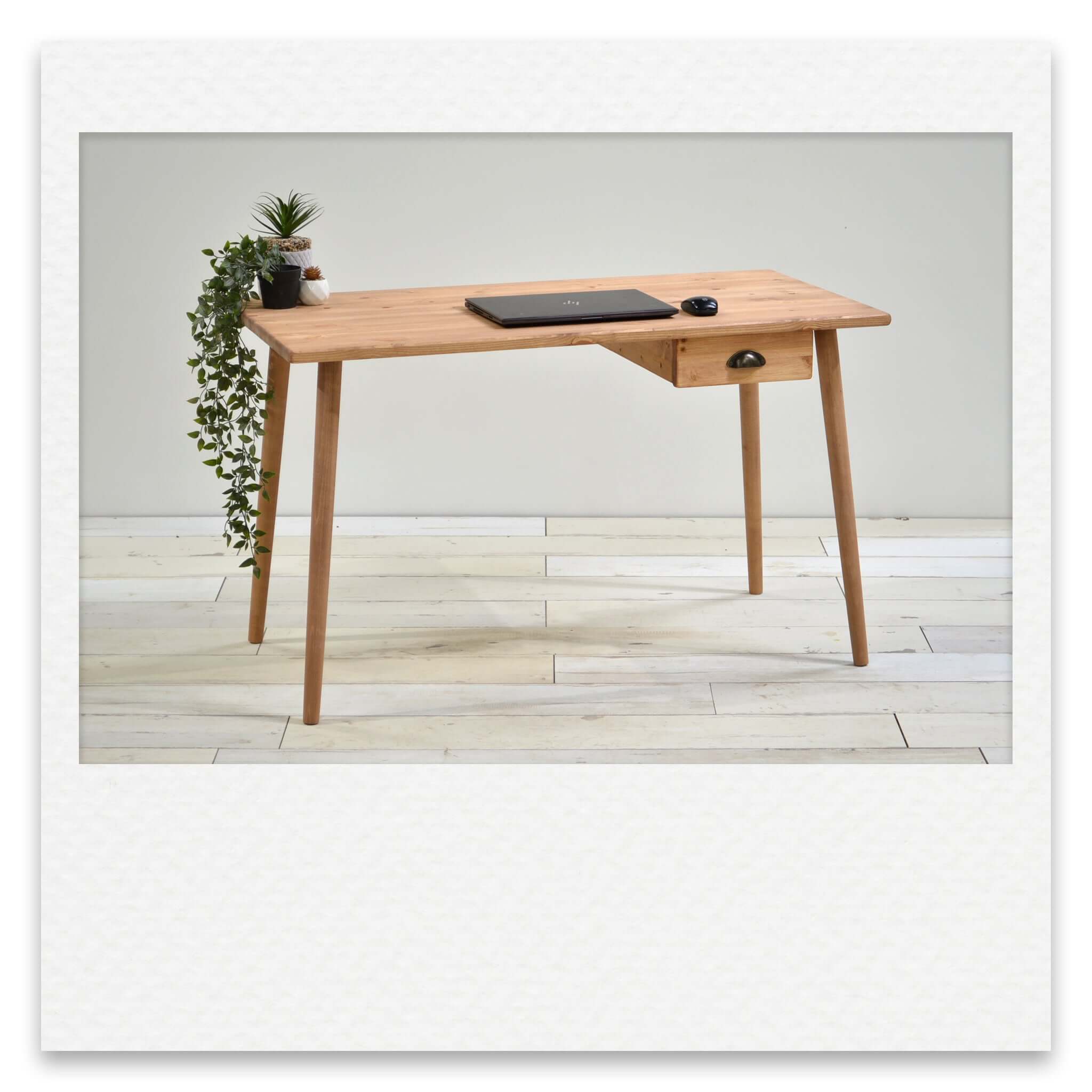 Vintage Desk With Compact Drawer