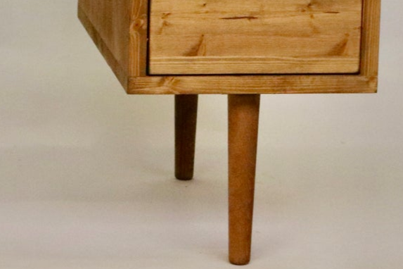 Large Mid Century Style Wooden Desk with 6 Drawers - Margot