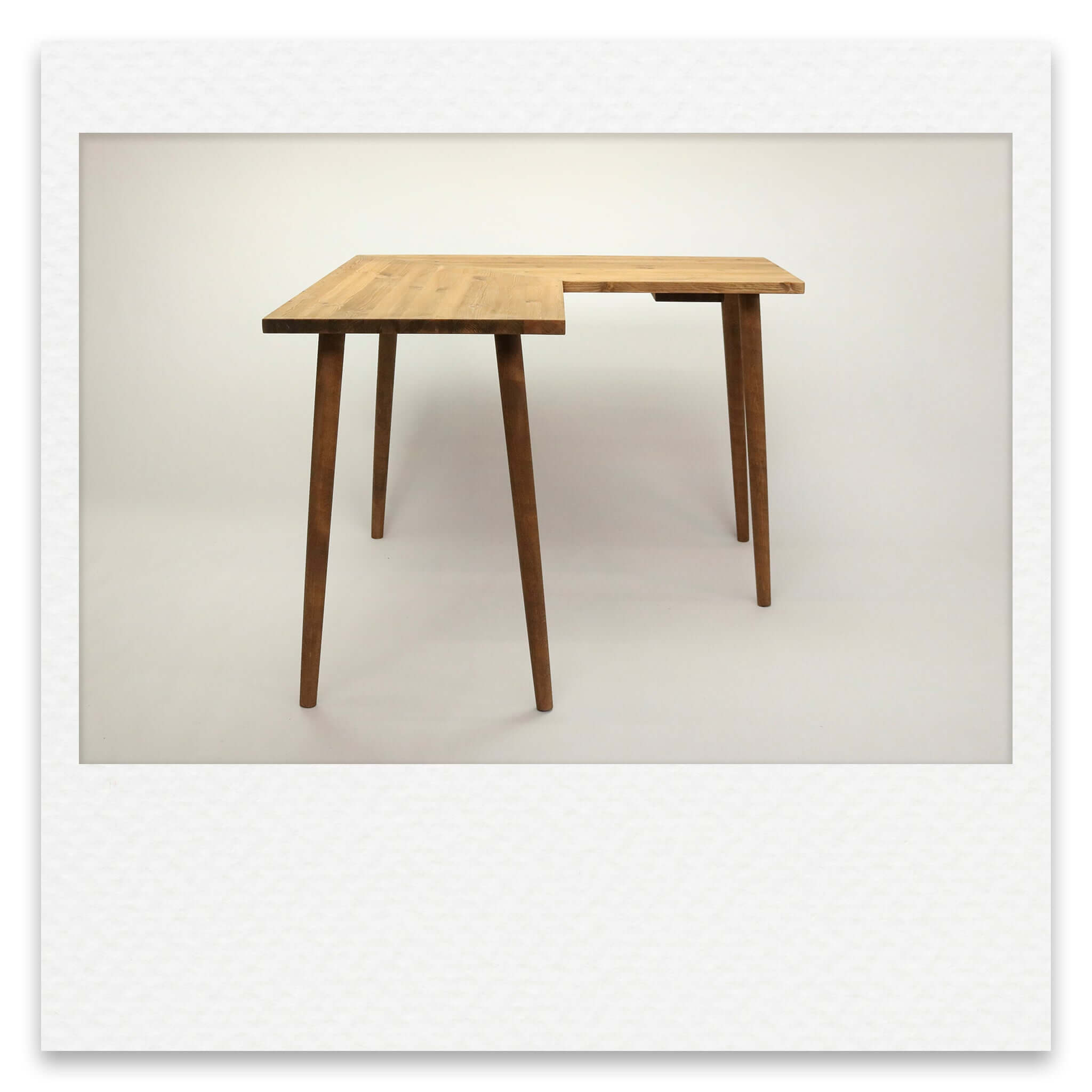 Simple Corner Desk in Solid Wood