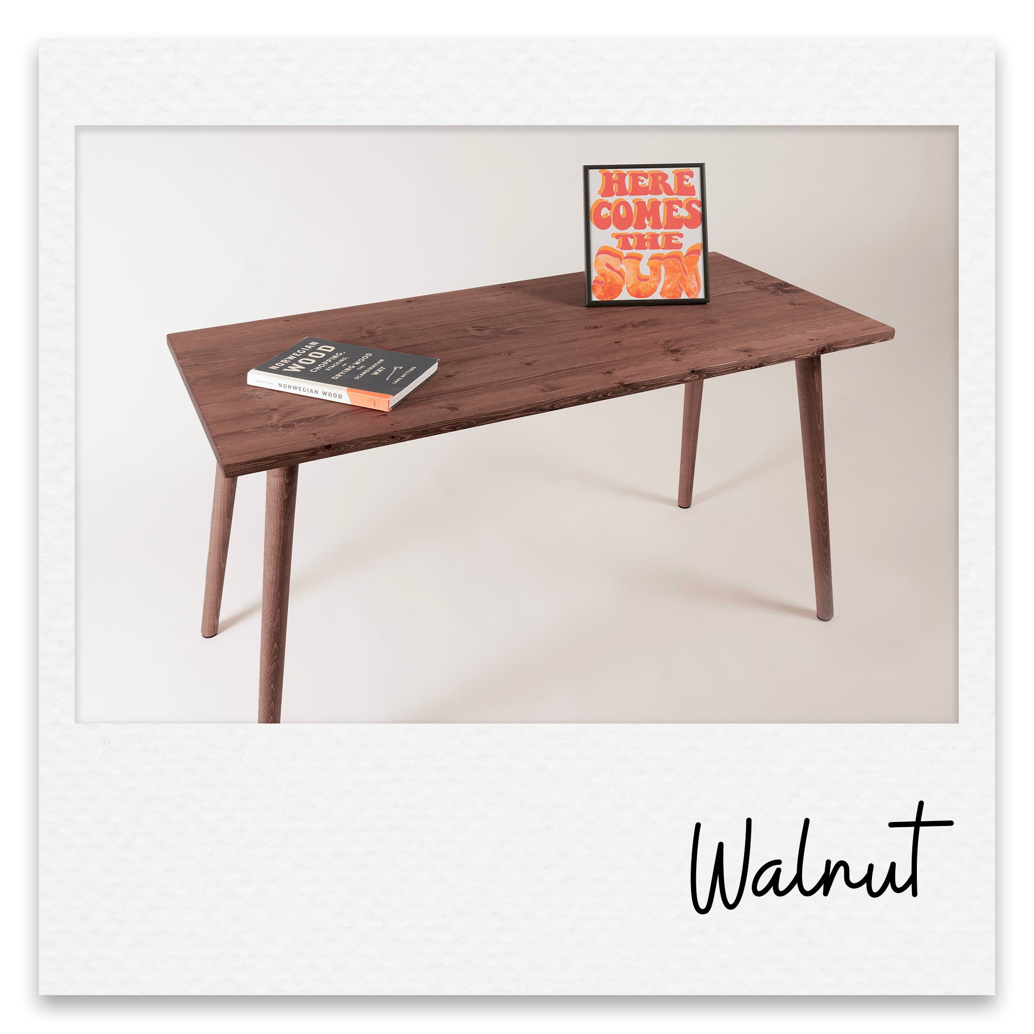 Simple Solid Wood Desk - Dylan